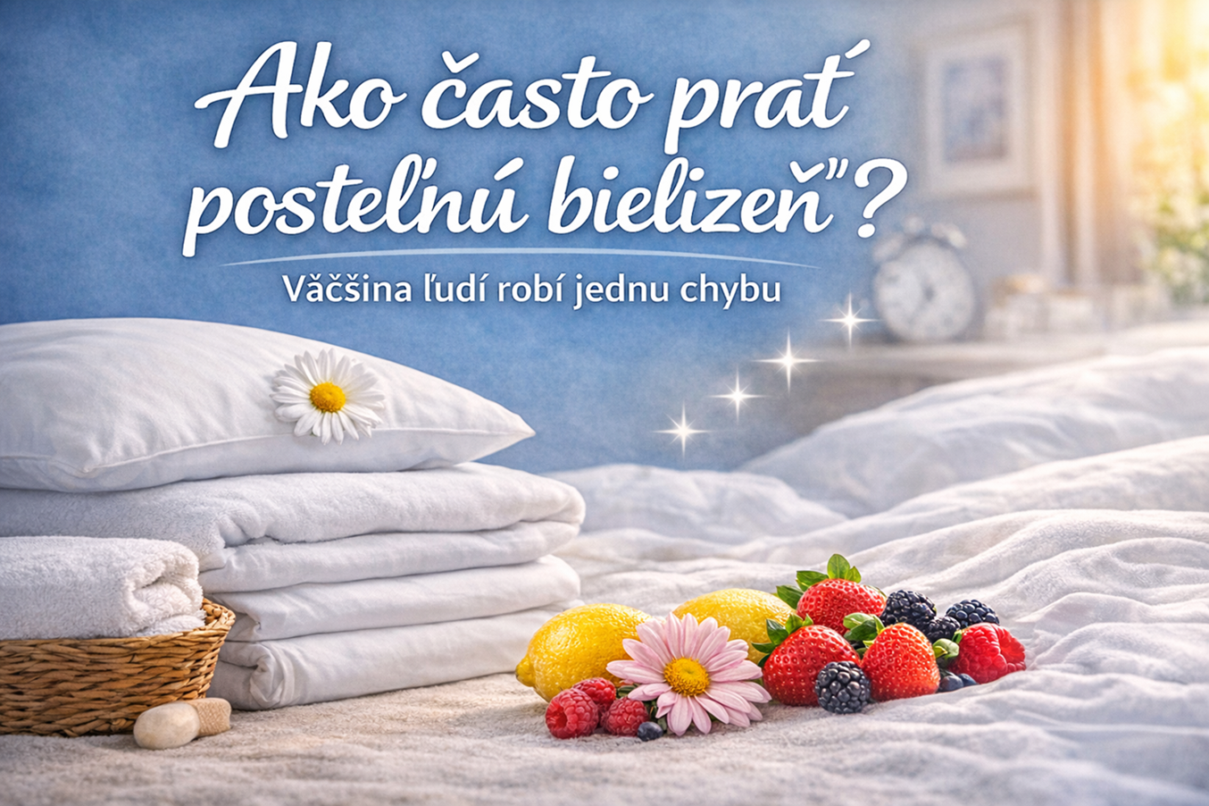 Ako často prať posteľnú bielizeň Väčšina ľudí robí jednu chybu